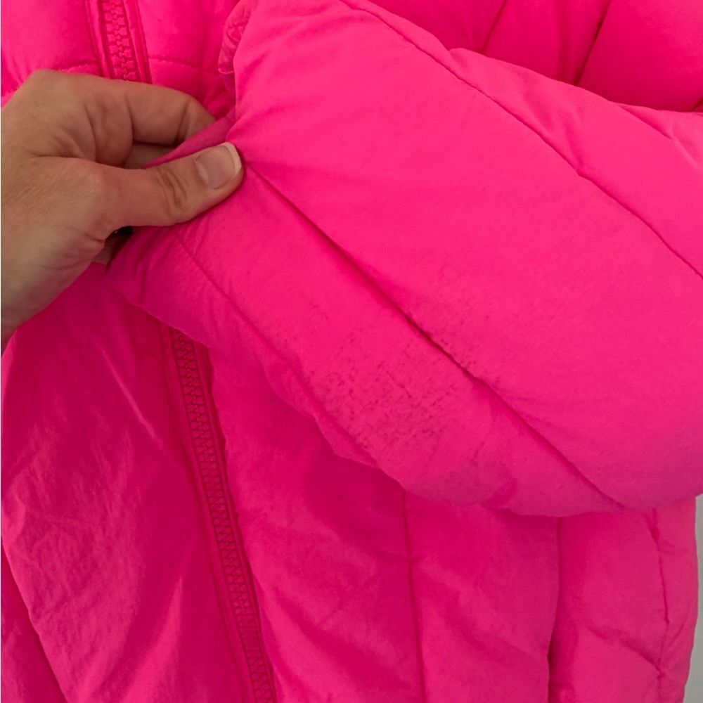 Zara Hot Pink Hooded Puffer Jacket - Picture 9 of 10